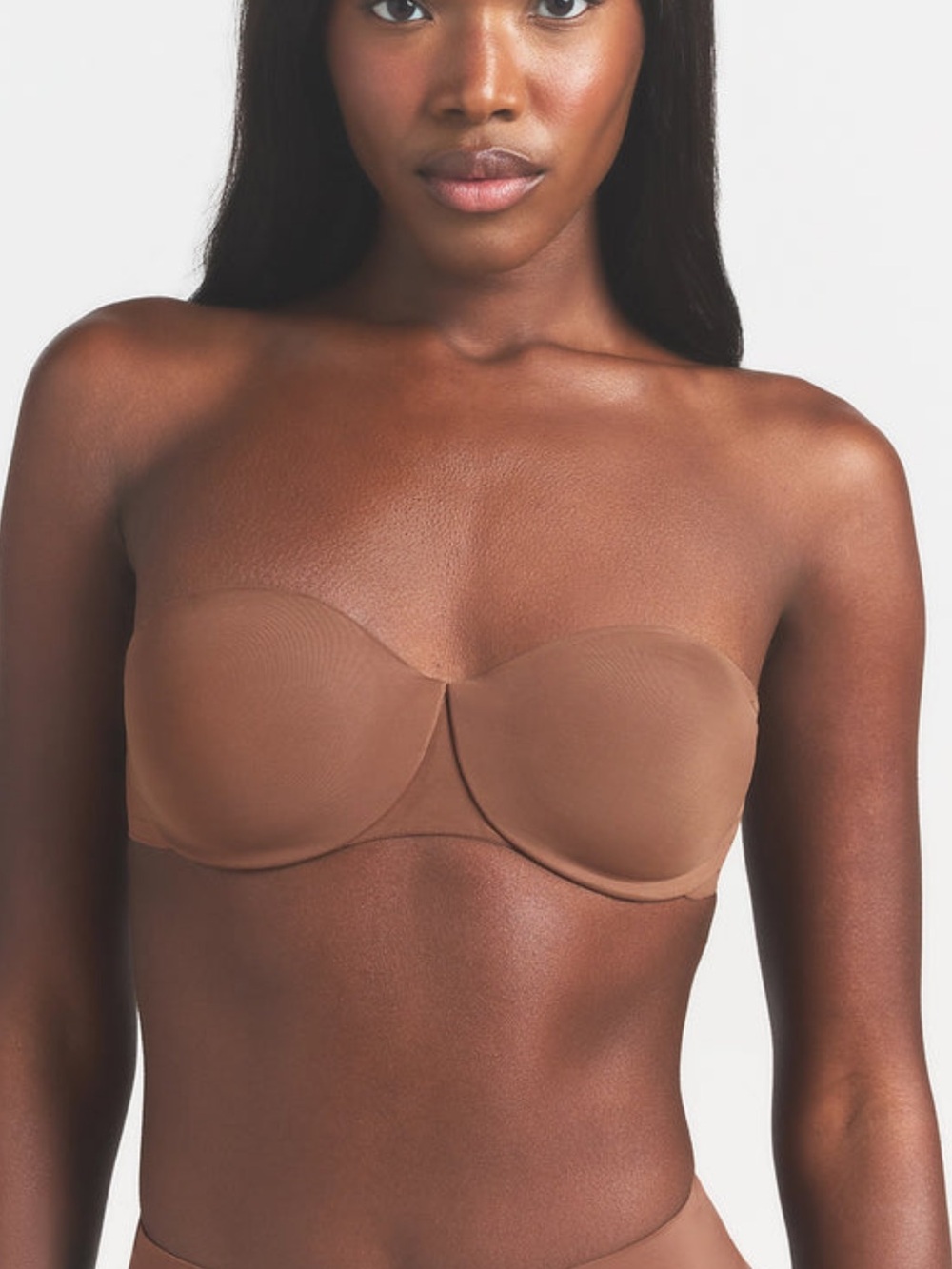 SKIMS Smoothing Intimates Unlined Strapless Bra 34C in Jasper